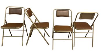 Four Vintage MCM Samsonite Folding Chairs