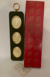 Vintage Gold Electroplated Triple Hanging Frame - J. Levi Co. NYC