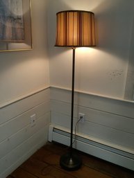 Vintage Black And Brass Floor Lamp