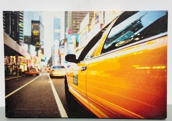 New York Taxi Print On Canvas