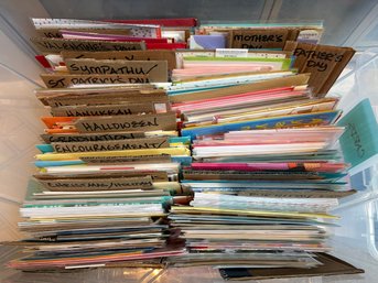 Over 300 Greeting Cards, Sorted