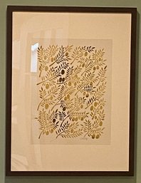 Framed Print 'Gold Olive Branches' By Cat Coquillette