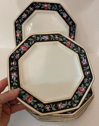 Six Vintage English Hexagonal Plates BOOTHS China