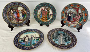 Five Heinrich Decorative Plates By Villeroy And Boch