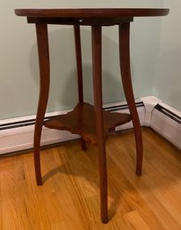 Wooden Round Top Side Table