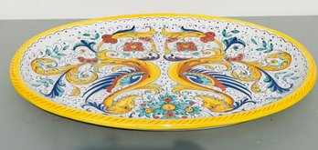Vintage Deruta Italian Pottery 'Raffaeliesco'  Oval Serving Platter