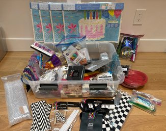 Party Supplies Including Race Car Theme