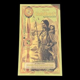 1/2 Idaho GoldBack 1/2000th Troy Ounce 24K Gold