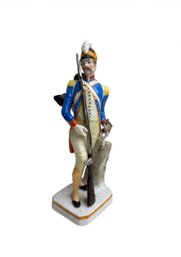 ANTIQUE SITZENDORF PORCELAIN FIGURINE GRENADIER