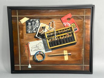 Lucia Laio 'Fragments Of Memory' Original Oil On Ampersand Panel