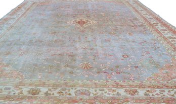 Large Mansion Size   Savonnerie Antique Wool Carpet