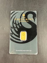 1 Gram Gold Bar - The Perth Mint (Carded)