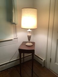 White Metal Accent Lamp