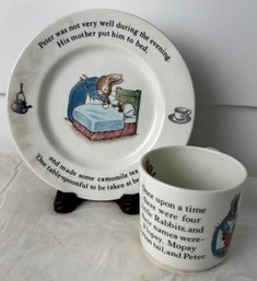 Wedgwood Peter Rabbit Plate And Cup Set