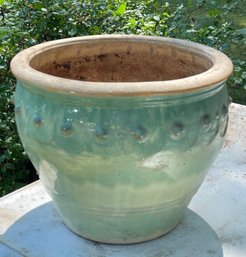 Large Glazed Terracotta Planter
