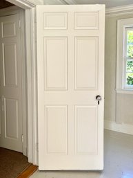 15 Antique Interior Doors - 6 Panel - Wood - Crystal Doorknobs