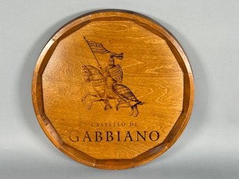 A Vintage 'Gabbiano' Wooden Plaque