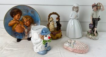 Fitz And Floyd Clown Bank And Other Collectible Items