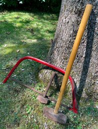 Vintage Tools - Hacksaw, Sledge Hammer & Short Handle Sledge Hammer