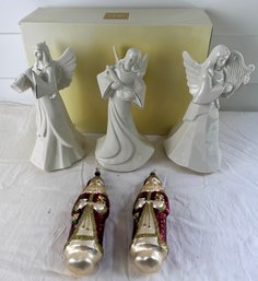 Mikasa Holy Night Nativity And Two Bloomingdales Santas