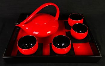 Weber Ceramic Studio Dragon Red Tea Dish Collection