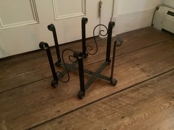 Iron Newspaper Or Wood Rack