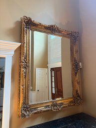Large Mid Century Gold Gilt Mirror