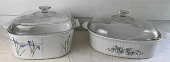 Two Covered Casserole Cookware