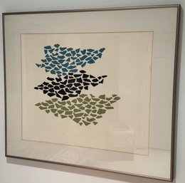 Lithograph Titled Three Horses By Robert Goodnough