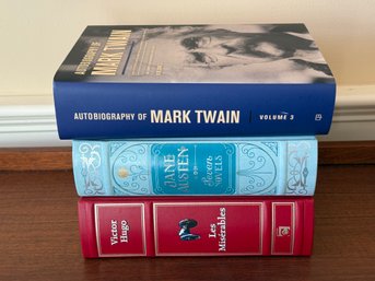 Jane Austen, Mark Twain & Les Miserables Books