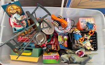 Tote Of Kids Toys And Books