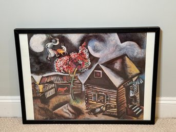 Marc Chagall 'The Rain' Peggy Guggenheim Collection Framed Print