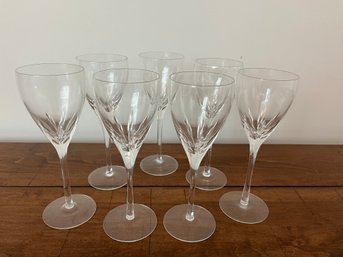7 Pc Lot Of Lenox Firelight White Wine Glasses - 7/78'  $240 Value