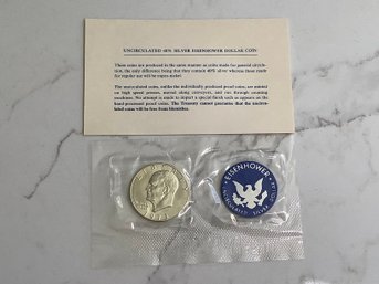 1973 Uncirculated Eisenhower Dollar Coin #21