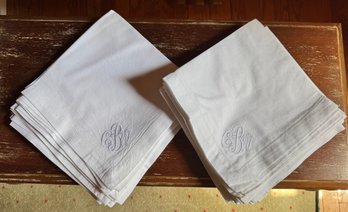 Set Of Eighteen Cloth Napkins