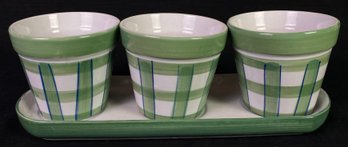 Ceramic Planter Pot Set Of Three