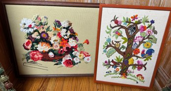 Two Framed Needleworks
