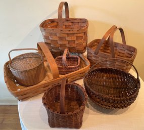 A Wonderful Group Of Varied Vintage Baskets