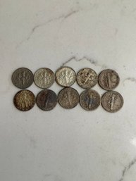 Mercury & Roosevelt Dimes #31