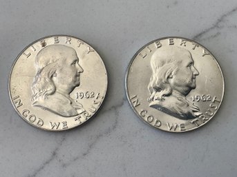 1962 Franklin Half Dollar Coin Lot #21