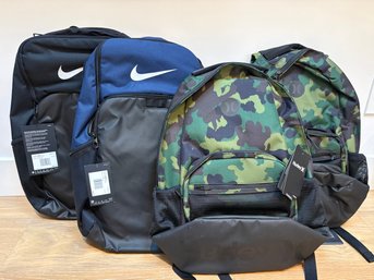 Four Backpacks From Nike And Hurley