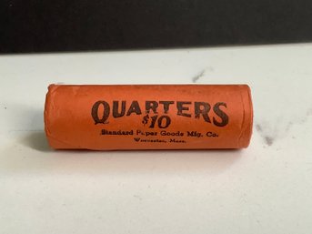 1963 Uncirculated Roll Of Quarters Lot #40