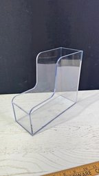 A Magazine Rack, Clear Acrylic / Plastic Made In Finland By Palaset Designed By  Ristomatti Ratia Retail $24.