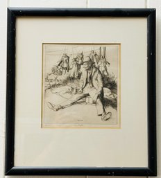 Robert Sargent Austin (1895-1973) Etching, Puppet Master, Signed And Numbered