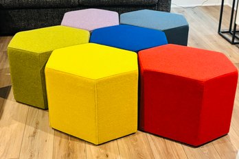Fantastic Blu Dot Hecks Ottomans - Group Of 6
