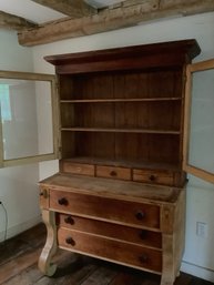 Early Bookcase Secretary Desk