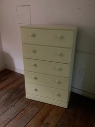 Vintage Yellow Chest Of Drawers