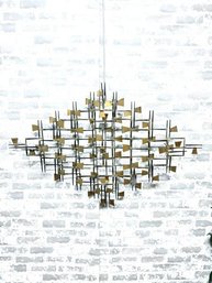 Large Vintage William Bowie 'Reflections' Brutalist Abstract Wall Sculpture