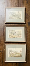Henry Thomas Alken (1785-1851) Hunting Prints, Set Of 3, Framed