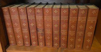 11 Nathaniel Hawthorne Leather Backed Volumes - 1909